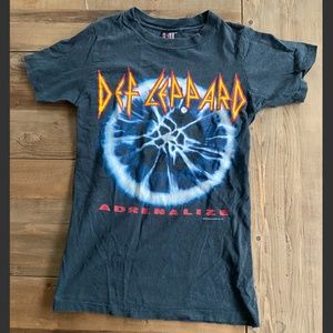 vintage def leppard band tour t shirt '92